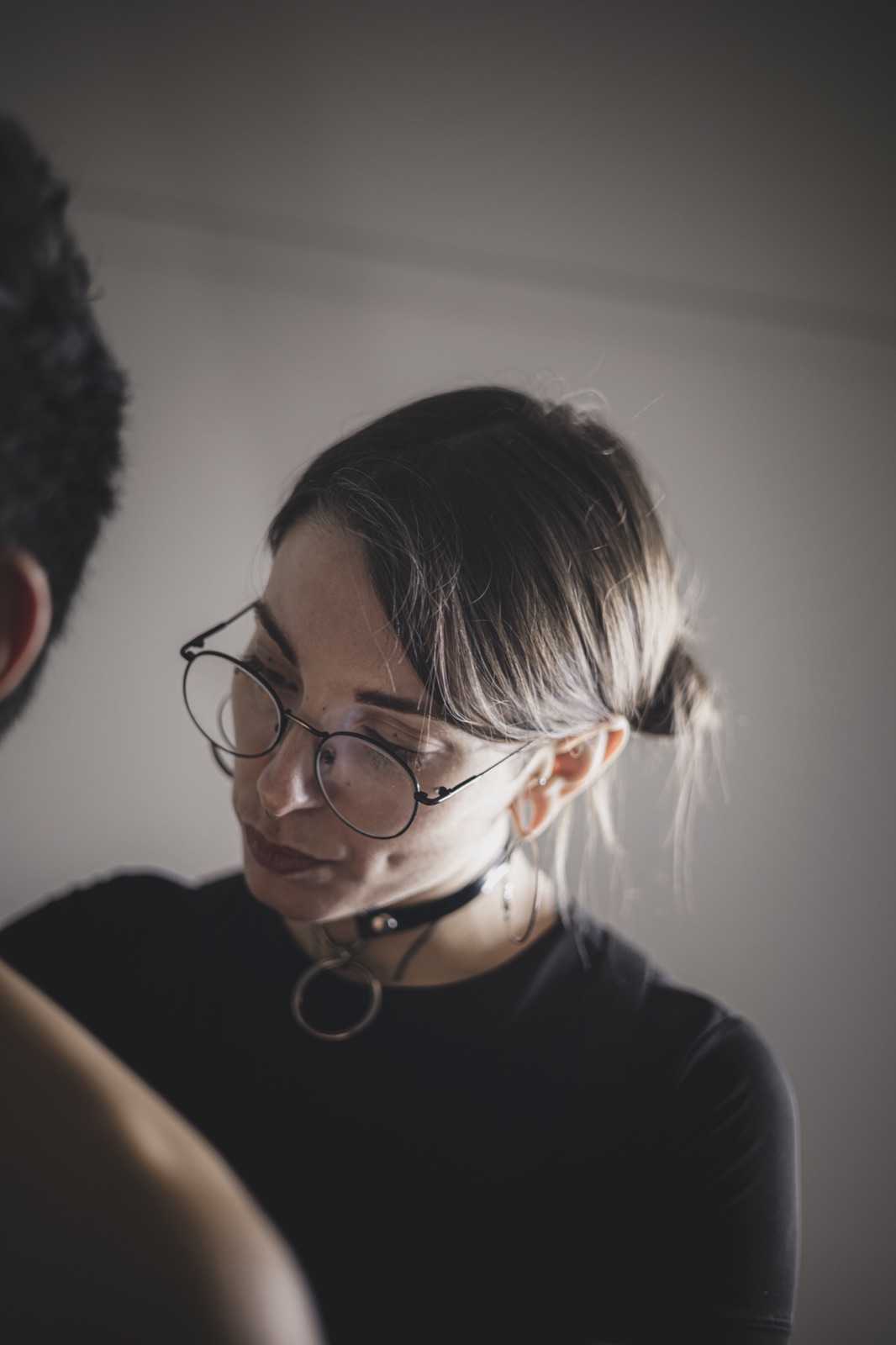 Giselle, fine-line tattoo artist and founder of GAR Tattoo, Mexico City