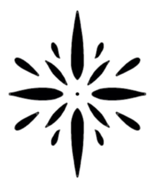 Star burst flash design Celestial 14 by GAR Tattoo, Mexico City